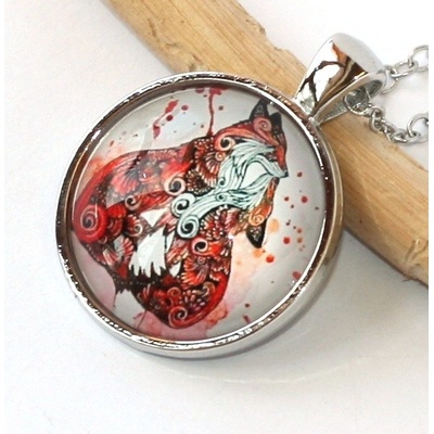 Fashion Jewerly Řetízek Amulet Liška maminka a dítě, Mateřská láska 2206