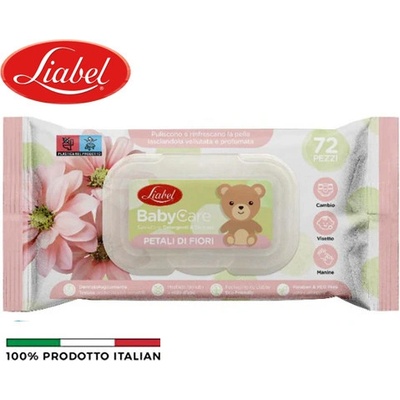 LIABEL BABY CARE Dětské vlhčené ubrousky PETALI DI FIORI 72 ks