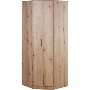 Matis Ъглов гардероб с врата хармоника fortuna soft fbu дъб артизан