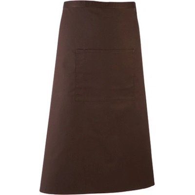 Premier Workwear Pracovní zástěra s kapsou PR158 Brown Pantone 476 90x80cm