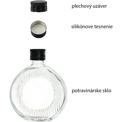 HOME Sklenená fľaša MOON 100ml