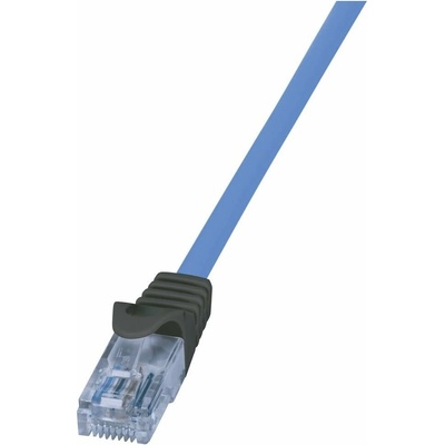 Logilink CPP010 Patch, U/UTP, 6a, drát, Cu, 10m, modrý