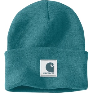 Carhartt Зимна шапка (beanie) Carhartt Rubber Patch Watch Cap Beanie - Harbor Teal - размер One Size (904-6905-0411)