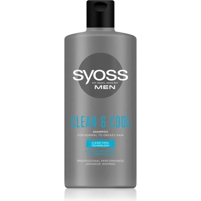 Syoss Men Intense Clean шампоан за нормална към омазняваща се коса 440ml