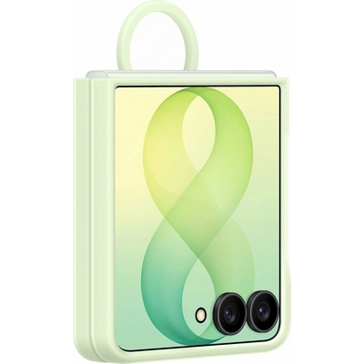 Samsung Silikonový magnetický kryt s držiakom na prst Galaxy Z Flip8 Mint EF-EF776CGEGWW