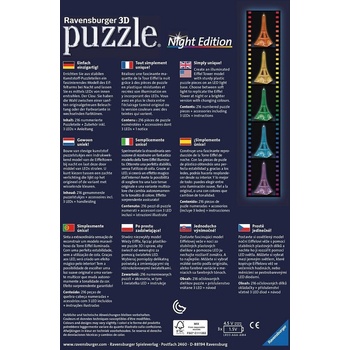 Ravensburger 3D puzzle svítící Eiffelova veža 216 ks