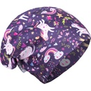 Unuo fleecová čepice Jednorožci