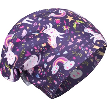 Unuo fleecová čepice Jednorožci