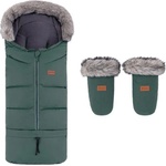 PETITEMARS PETITE&MARS Комплект зимен чувал Arctic 4в1 + ръкавици за количка Fjora Khaki (VP-F197765)