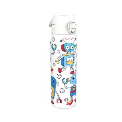 Термо бутилка за вода Ion8 Print, метална, 500ml, РОБОТ (32117-А-РОБОТ)