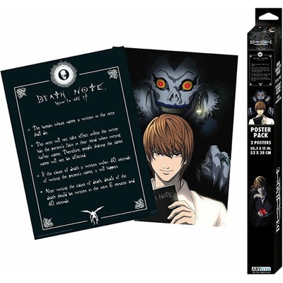 ABYstyle Plagát Death Note - Light & Death Note (sada 2 ks)