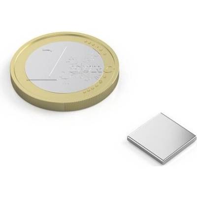 Neodymový magnet kvádr 10 × 10 × 1,2 mm, N52, síla 1 kg