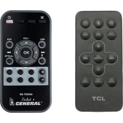 Tcl sb-ts5000 - дистанционно управление дубликат (sb-ts5000)