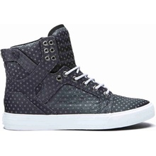 Supra topánky Skytop Dark Grey Polka Dot-White
