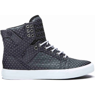 Supra topánky Skytop Dark Grey Polka Dot-White