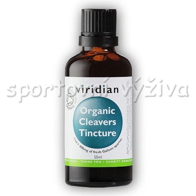 Viridian Organic Cleavers Tincture Svízel přítula 50 ml