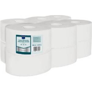 METRO Professional Тоалетна хартия Jumbo, рециклирана, двуслойна, 19 см, 120 м, 12 бр