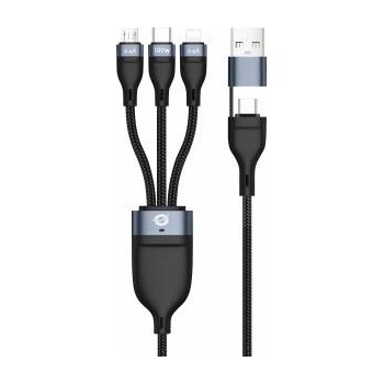 Conceptronic Usb 3-In-1 Pd 3.0 100W Fast Charging Cable 1.5M, 20V 5A, 480Mbps, E-Mark