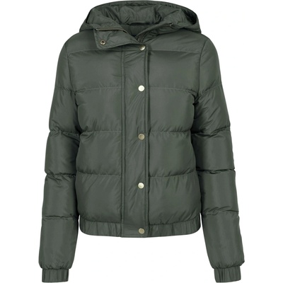 Urban Classics Puffer olivová tmavá
