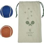 OYOY дрънкалки с торбичка, тенис топки, синя и кафява, 3 ел (m107650)