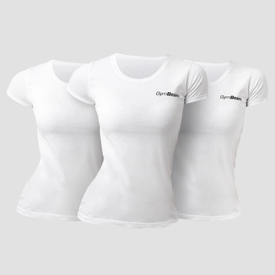 GymBeam Women‘s Basic T-Shirt 3pack White