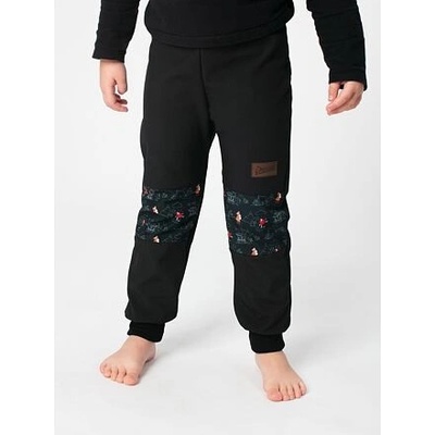 Dětské softshellové kalhoty Promaledobrodruhy bez zateplení black black