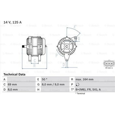 Generátor BOSCH 0 986 049 181 (0986049181)