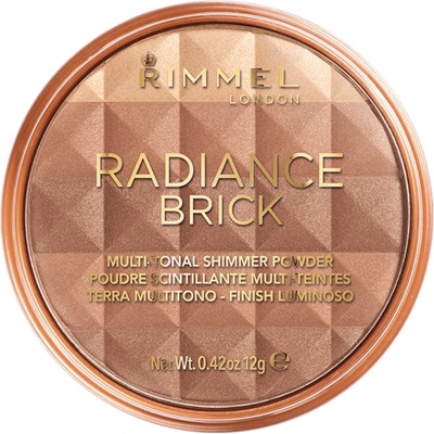 Rimmel Radiance Brick Bronzer Púdrový bronzer 002 Medium 12 g