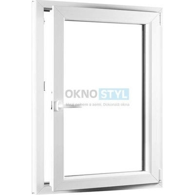 OKNOSTYL.cz jednokřídlé plastové okno otvíravo-sklopné pravé REHAU 8000 x 12000 mm Bílá