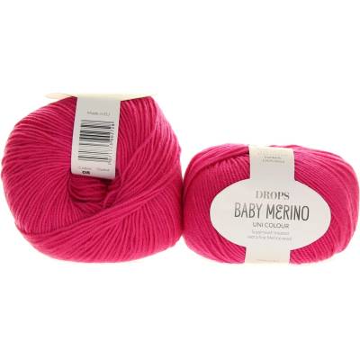Drops Baby Merino 08 fuchsiová