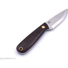 Brisa Necker 70-Bison micarta 12C27 Scandi Sheath Necker 70 Leather BRS