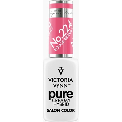 VICTORIA VYNN Hybridní gel lak PURE CREAMY HYBRID 224 Rouge Abstract 8 ml