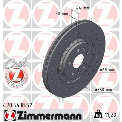 Brzdový kotúč ZIMMERMANN 470.5418.52 (470541852)