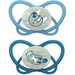 NIP Бебешка залъгалка NIP Green - My Butterfly Night, 16-32 м, 2 броя, сини (4000821426344) - baby