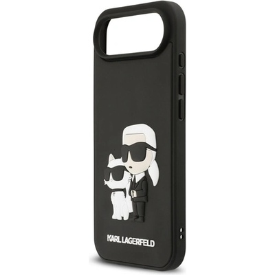 CG Mobile iPhone Air KARL LAGERFELD 3D RUBBER KARL AND CHOUPETTE Силиконов удароустойчив протектор за телефон 3D, ЧЕРЕН KLHCP17M3DRKCNK (KLHCP17M3DRKCNK)