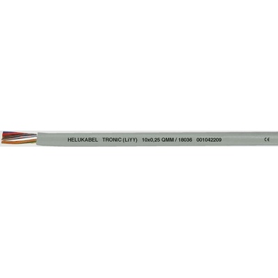 Helu 18005-1000 dátový kábel LiYY 6 x 0.14 mm² sivá 1000 m