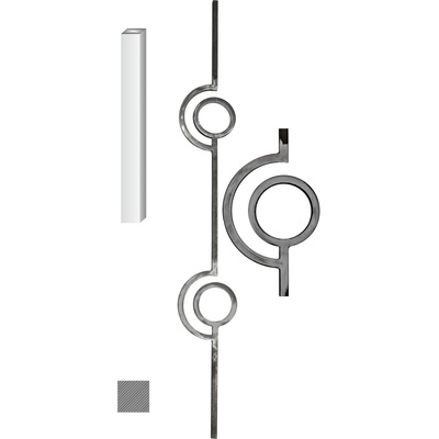 DOPRODEJ tyč 12 x 12 mm, 138 x 1000 mm