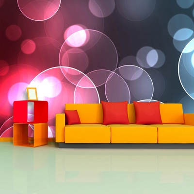 Tapeta SABLIO Bublinová abstrakce, rozměry 208x125 cm – Sleviste.cz