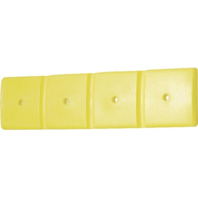 Stěnový ochranný profil 1000 plastový žlutý 1000x50x250 mm 2 kusy