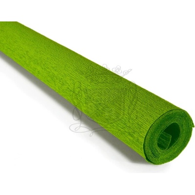 Italský krepový papír Cartotecnica Rossi 90g (50 x 150cm) - zelená 396