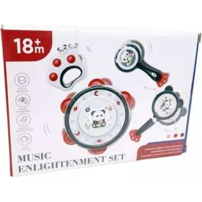Man Yuk Toys Моят първи комплект музикални инструменти - с панда, 4 части (fxb-43)