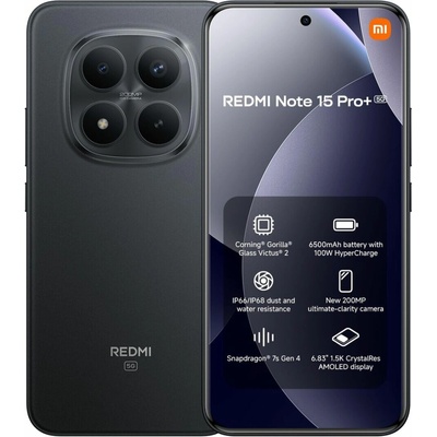 Xiaomi Redmi Note 15 Pro+ 5G 12GB/512GB Black