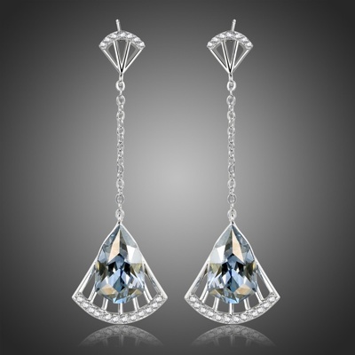 Victoria Filippi náušnice Swarovski Elements Luziana Modrá E0396