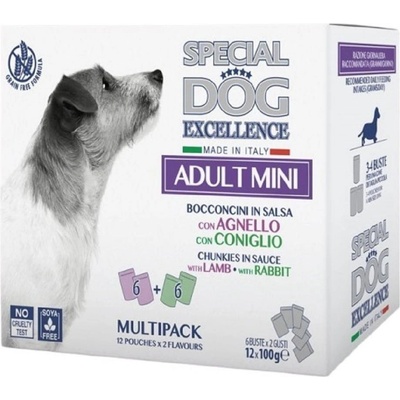 Monge Special dog excellence Mini Adult jehně/králík 12 x 100 g