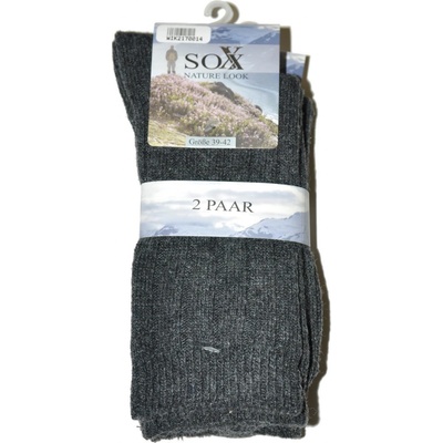WiK Teplé ponožky 21700 Nature Look Sox 2 kusy Čierna