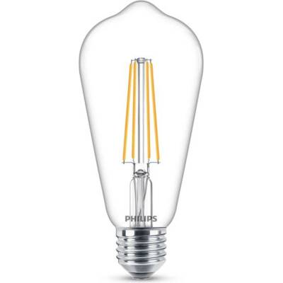Philips LED žiarovka 1x7W E27 470lm 2700K teplá biela, číra, EyeComfort