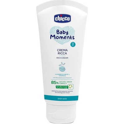 CHICCO Krém vyživujúci Baby Moments 85% prírodných zložiek 100 ml, 0m+