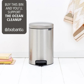 Brabantia 12 л. цвят матиран инокс кош за боклук с педал Brabantia NewIcon (649026)