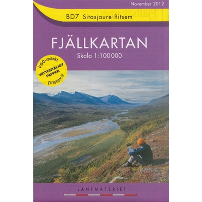 BD 7 Sitasjaure-Ritsem turistická mapa 1:100 000