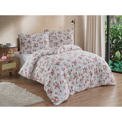 Brotex flanel obliečky Rosario red 220x220 70x90